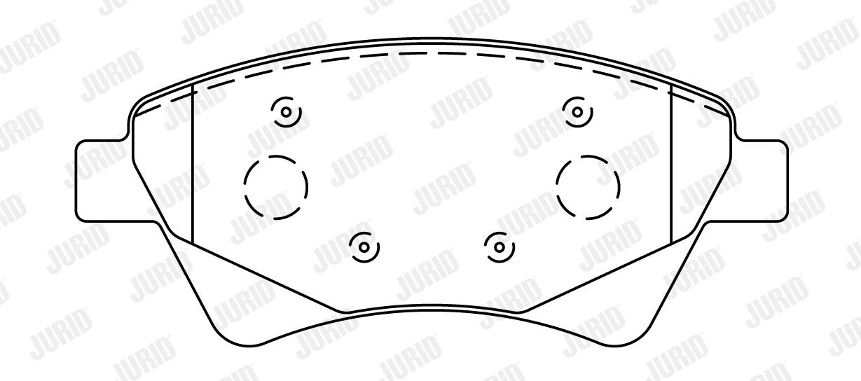 JURID Bremseklodser 573124j for RENAULT