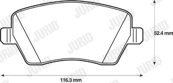 JURID Bremseklodser 573125j for MERCEDES-BENZ DACIA NISSAN RENAULT LADA