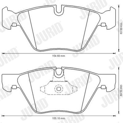 JURID Bremseklodser 573151j for BMW