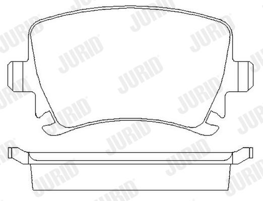 JURID Bremseklodser 573158j for VW SKODA SEAT AUDI