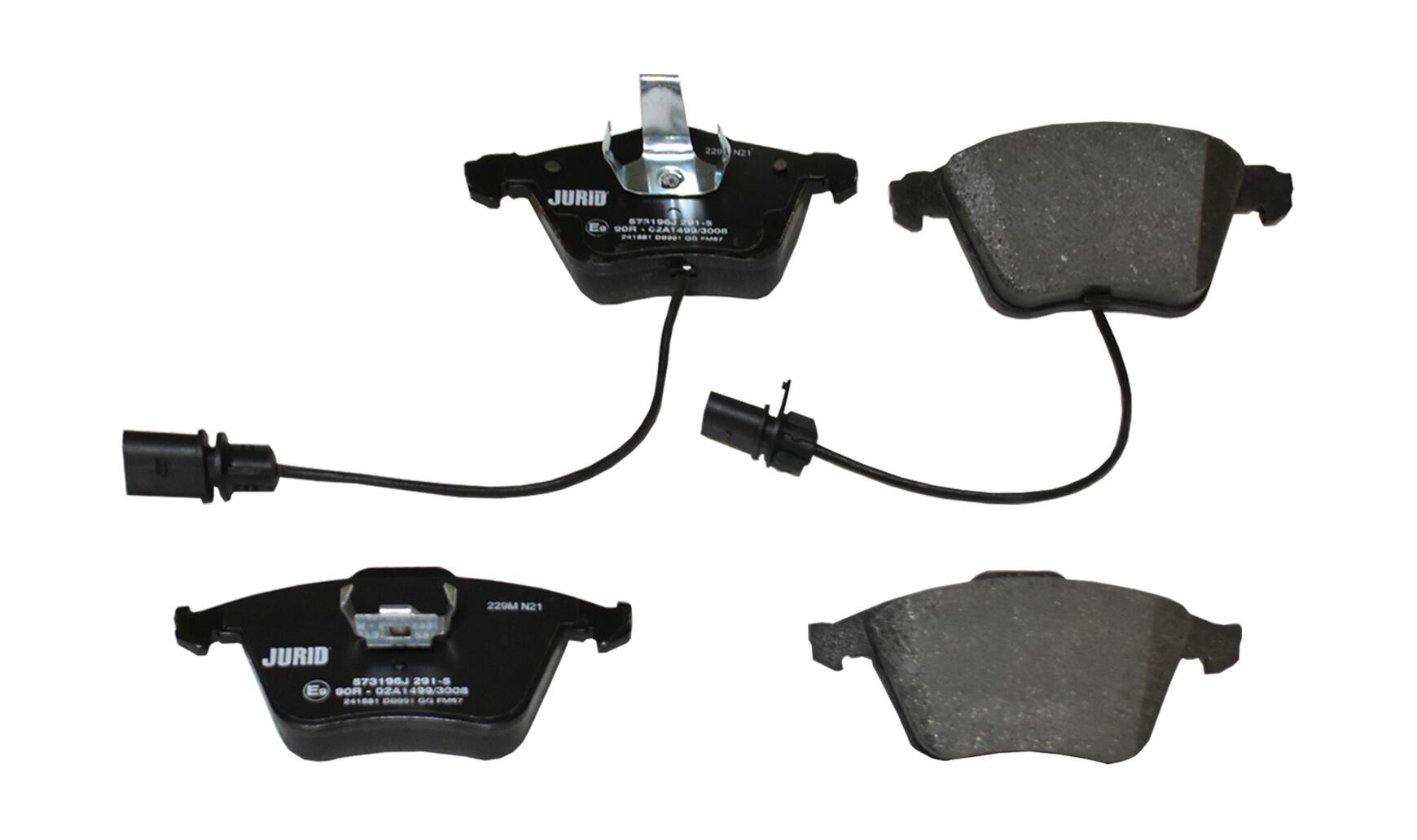 JURID Bremseklodser 573196j for AUDI SEAT VW