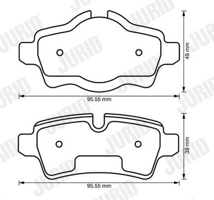 JURID Bremseklodser 573200j for MINI BMW