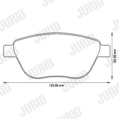 JURID Bremseklodser 573204j for OPEL VAUXHALL