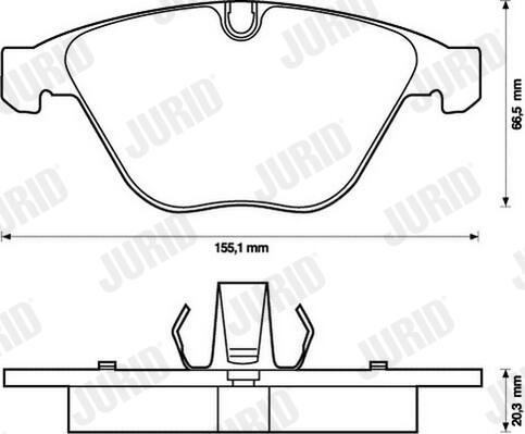 JURID Bremseklodser 573210j for BMW