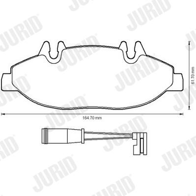 JURID Bremseklodser 573221j for MERCEDES-BENZ