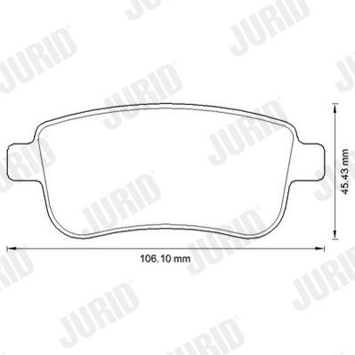 JURID Bremseklodser 573286j for RENAULT
