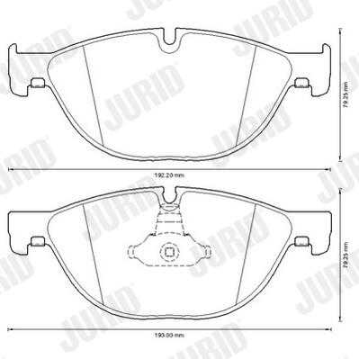 JURID Bremseklodser 573292j for BMW
