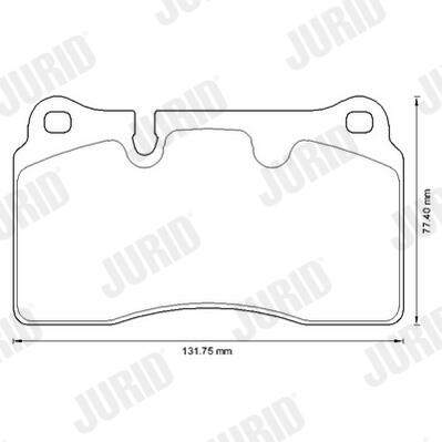 JURID Bremseklodser 573296j for AUDI CUPRA VW SEAT