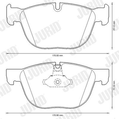JURID Bremseklodser 573300j for BMW