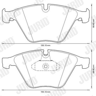 JURID Bremseklodser 573305j for BMW