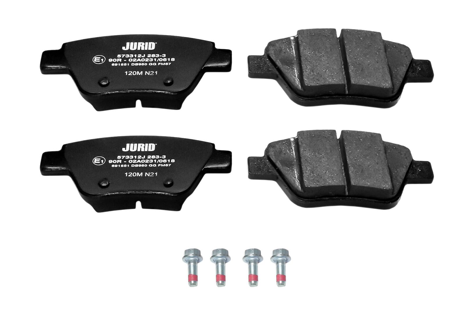 JURID Bremseklodser 573312j for SKODA SEAT AUDI