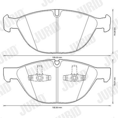 JURID Bremseklodser 573317j for BMW