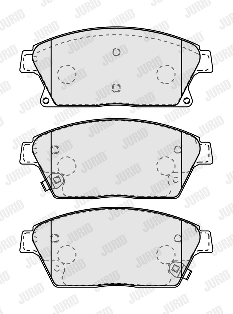 JURID Bremseklodser 573325j for OPEL VAUXHALL CADILLAC CHEVROLET