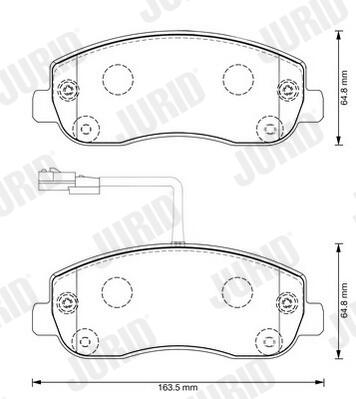 JURID Bremseklodser 573357j for OPEL VAUXHALL NISSAN RENAULT