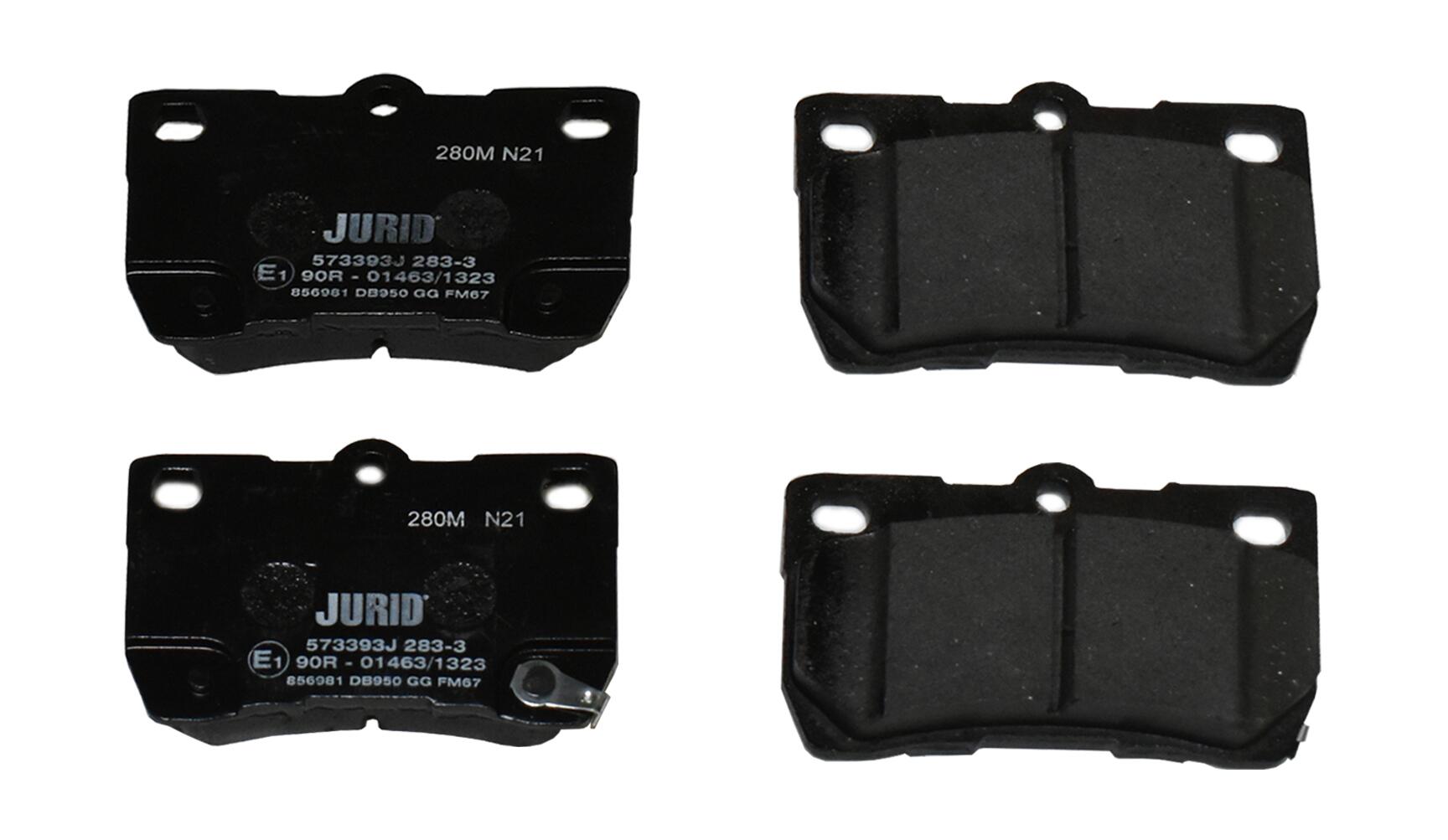 JURID Bremseklodser 573393j for TOYOTA LEXUS