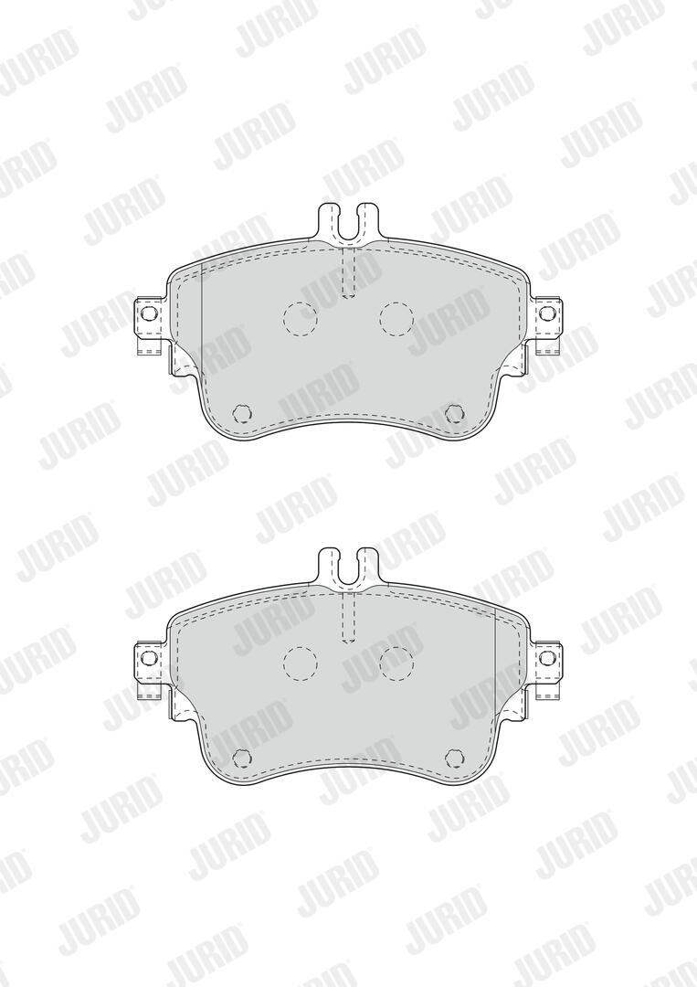 JURID Bremseklodser 573402j for MERCEDES-BENZ
