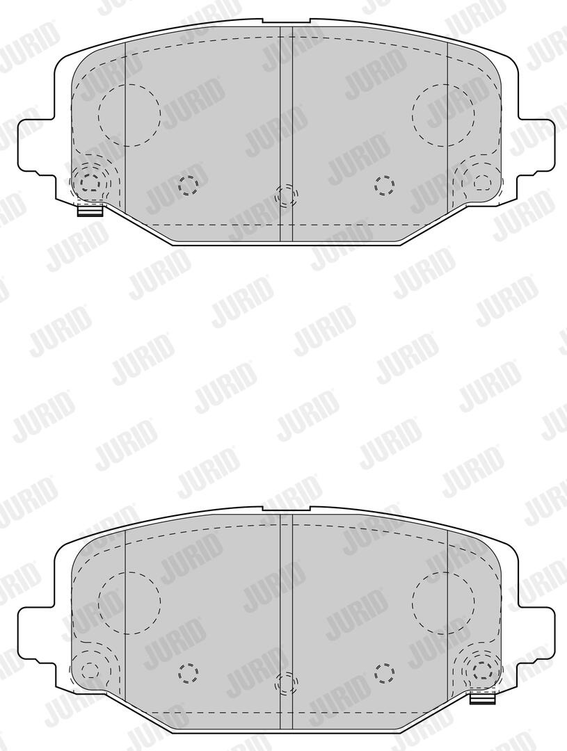 JURID Bremseklodser 573412j for DODGE LANCIA FIAT / LANCIA VW