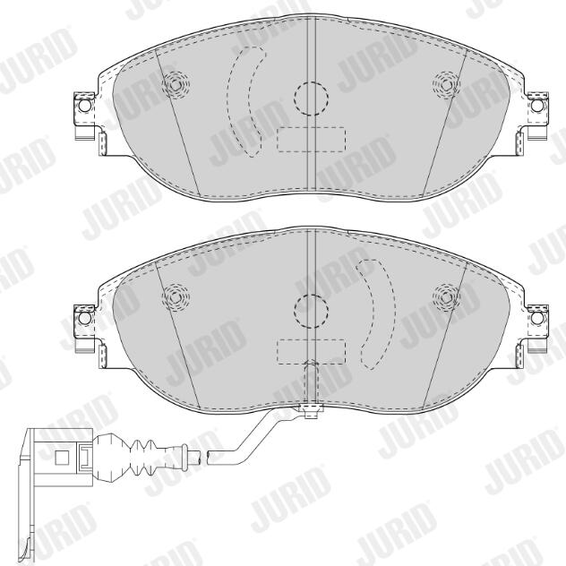 JURID Bremseklodser 573418j for VW