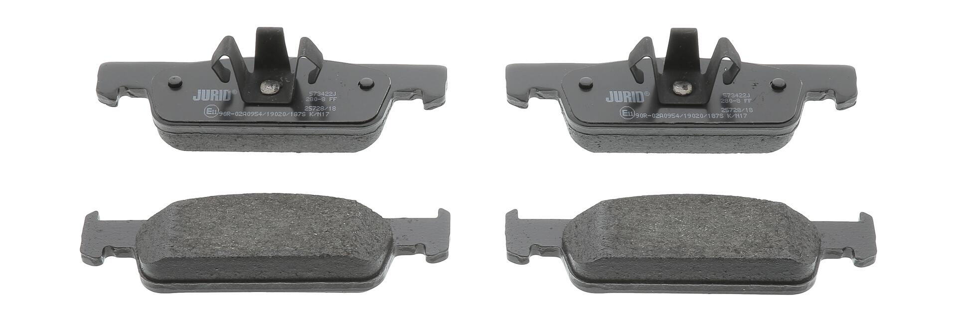 JURID Bremseklodser 573422j for SMART DACIA RENAULT