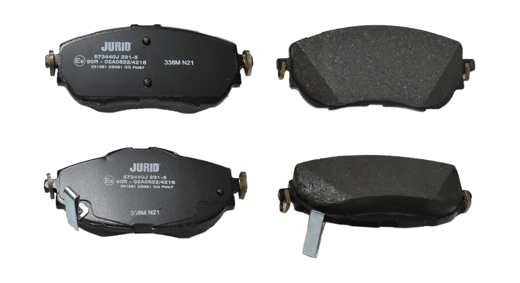 JURID Bremseklodser 573440j for TOYOTA