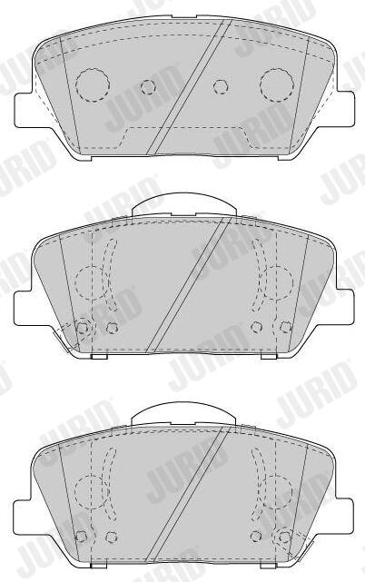 JURID Bremseklodser 573447j for KIA HYUNDAI
