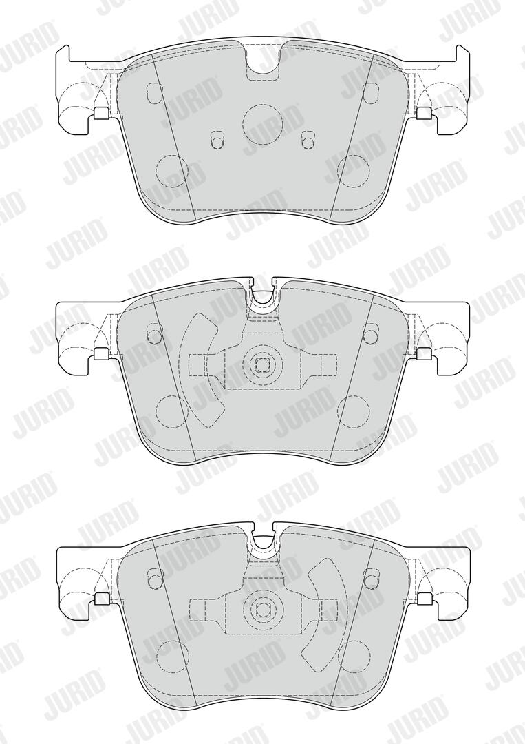 JURID Bremseklodser 573621j for VAUXHALL PEUGEOT OPEL DS