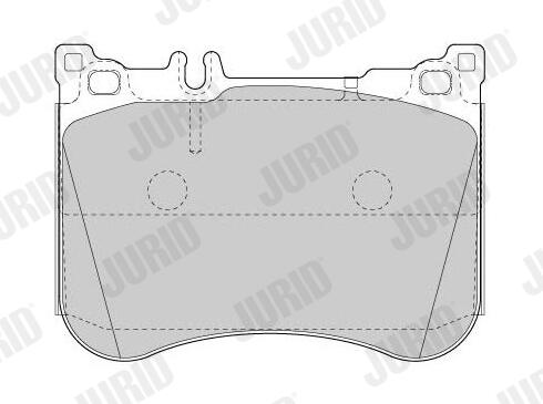JURID Bremseklodser 573625j for MERCEDES-BENZ