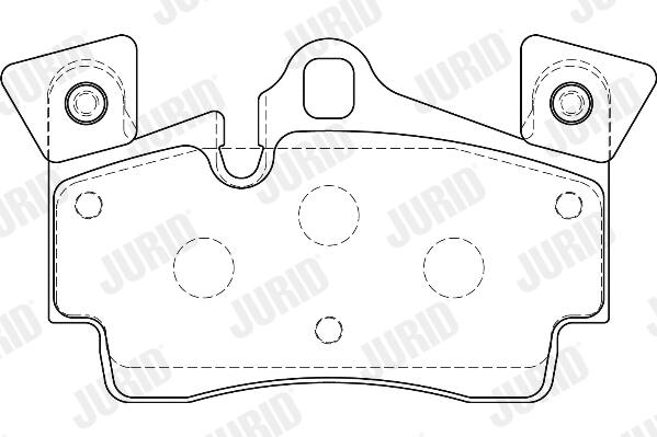 JURID Bremseklodser 573638j for PORSCHE VW
