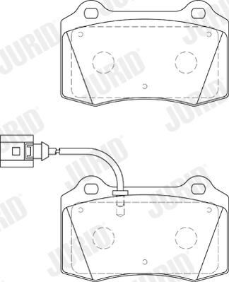 JURID Bremseklodser 573641j for SEAT