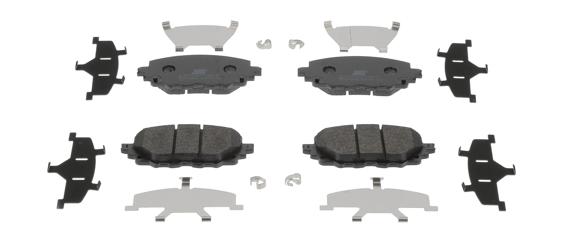 JURID Bremseklodser 573677j for ABARTH MAZDA