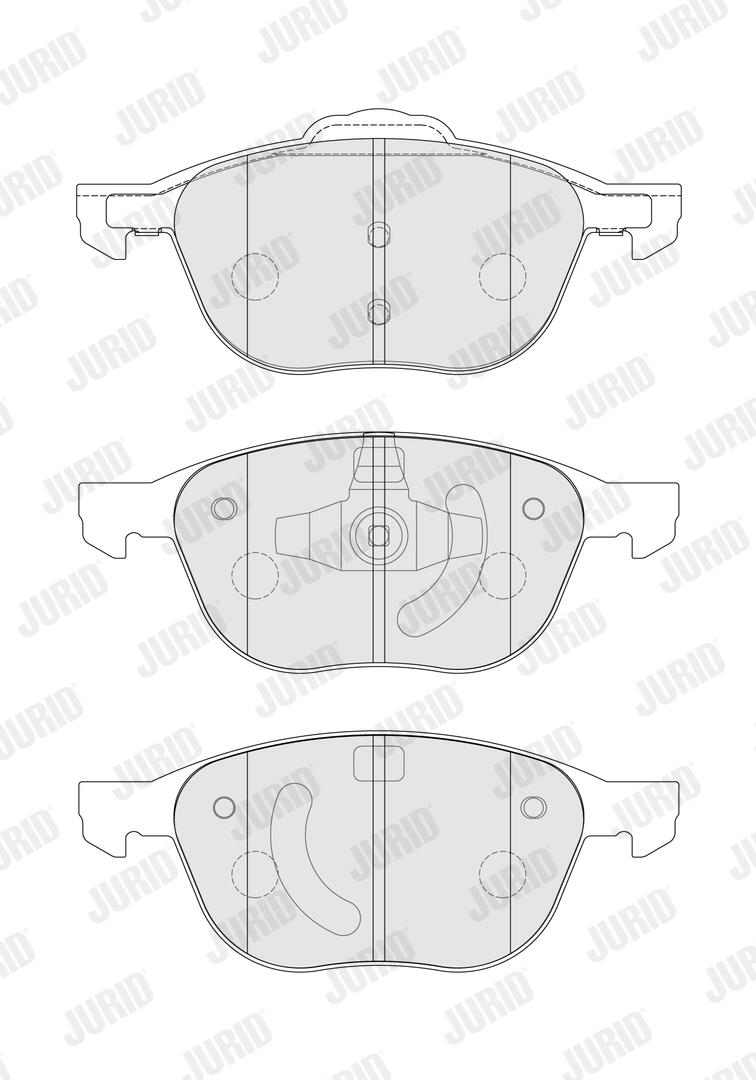 JURID Bremseklodser 573753j for FORD