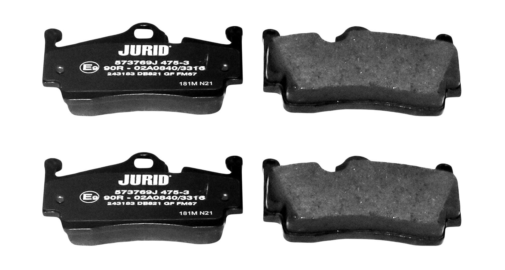 JURID Bremseklodser 573769j for PORSCHE