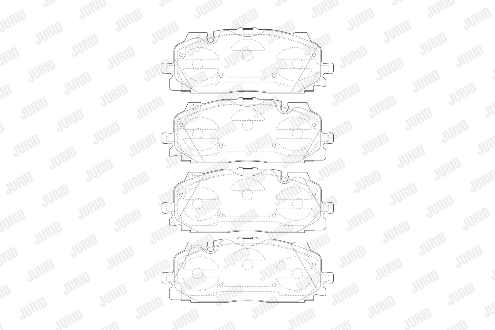 JURID Bremseklodser 573773j for AUDI VW CUPRA