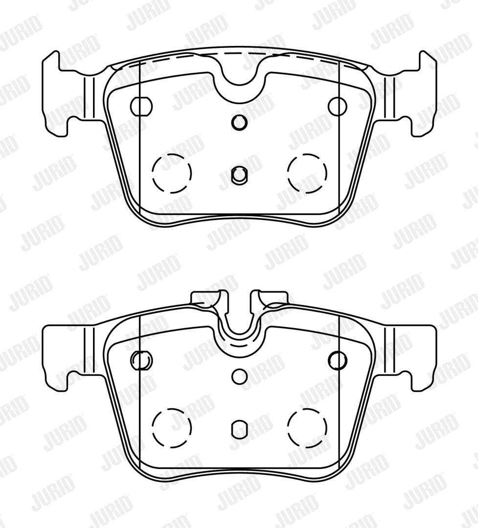 JURID Bremseklodser 573772j for VOLVO LAND ROVER JAGUAR