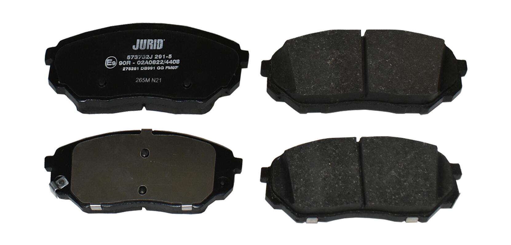 JURID Bremseklodser 573782j for KIA HYUNDAI
