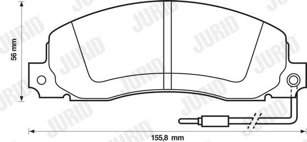 JURID Bremseklodser 571306j for OPEL VAUXHALL RENAULT