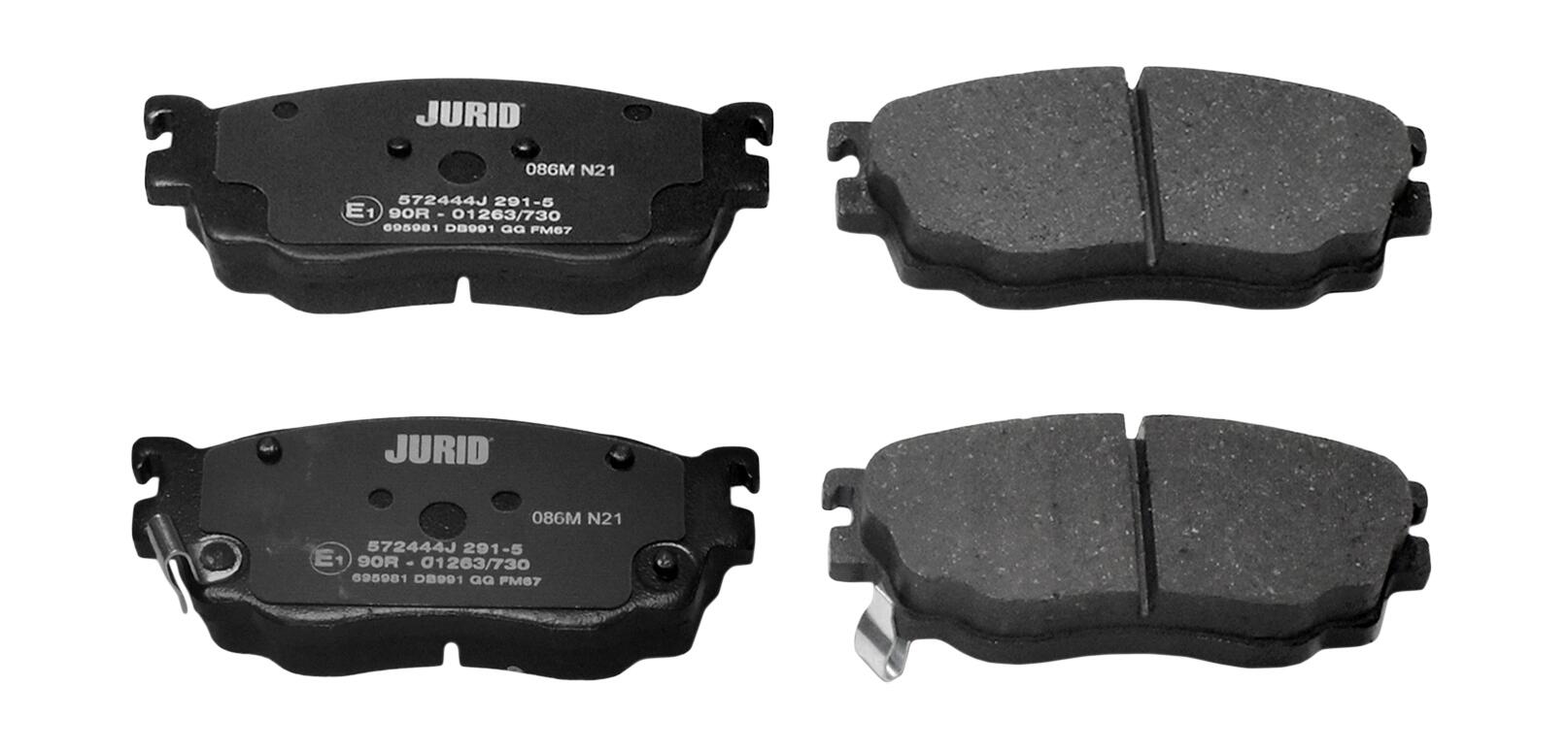 JURID Bremseklodser 572444j for MAZDA
