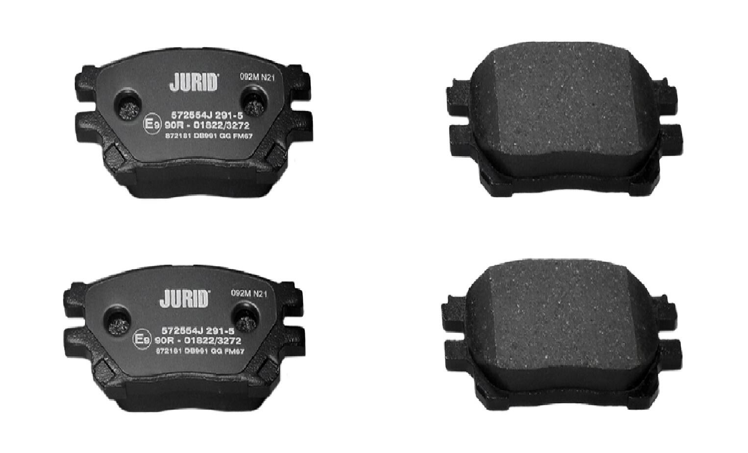 JURID Bremseklodser 572554j for TOYOTA