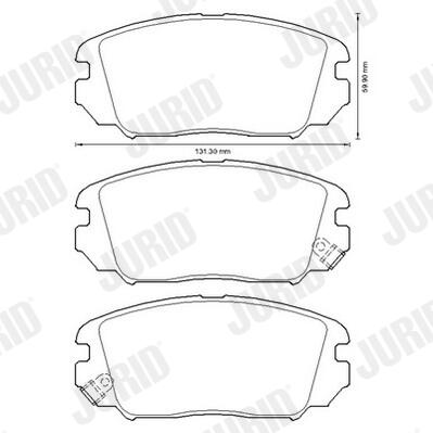 JURID Bremseklodser 572616j for HYUNDAI KIA