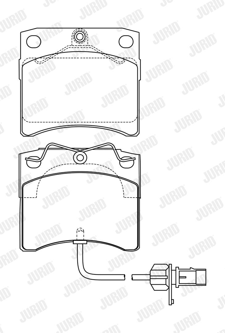 JURID Bremseklodser 573046j for VW