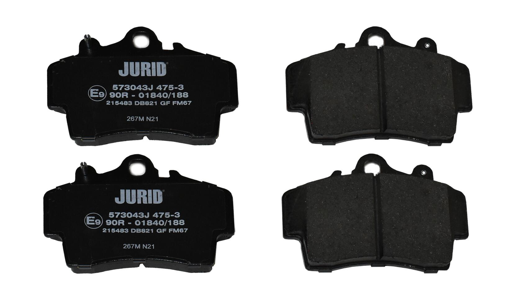 JURID Bremseklodser 573043j for PORSCHE