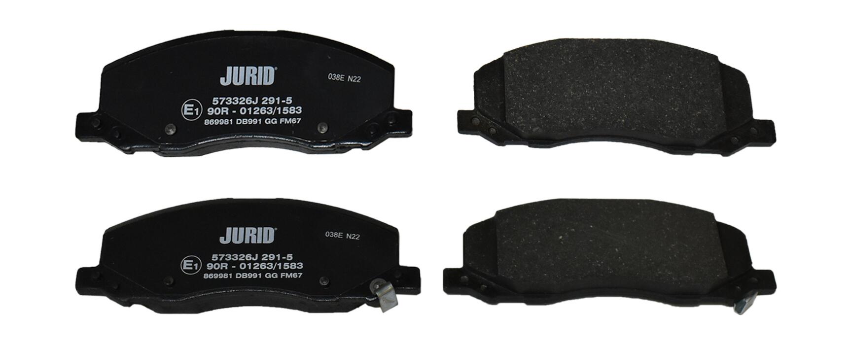 JURID Bremseklodser 573326j for OPEL SAAB
