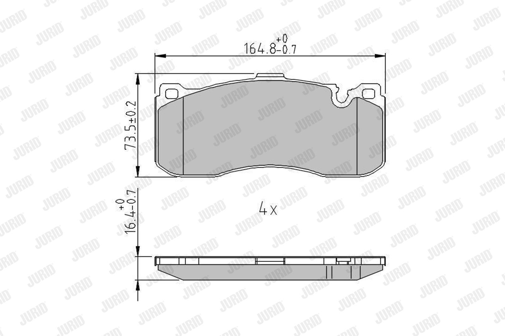 JURID Bremseklodser 573294j for BMW MINI