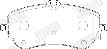 JURID Bremseklodser 573832j for MAN VW