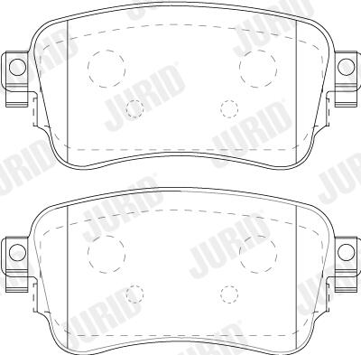 JURID Bremseklodser 573863j for OPEL VAUXHALL