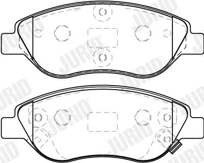 JURID Bremseklodser 573867j for FIAT