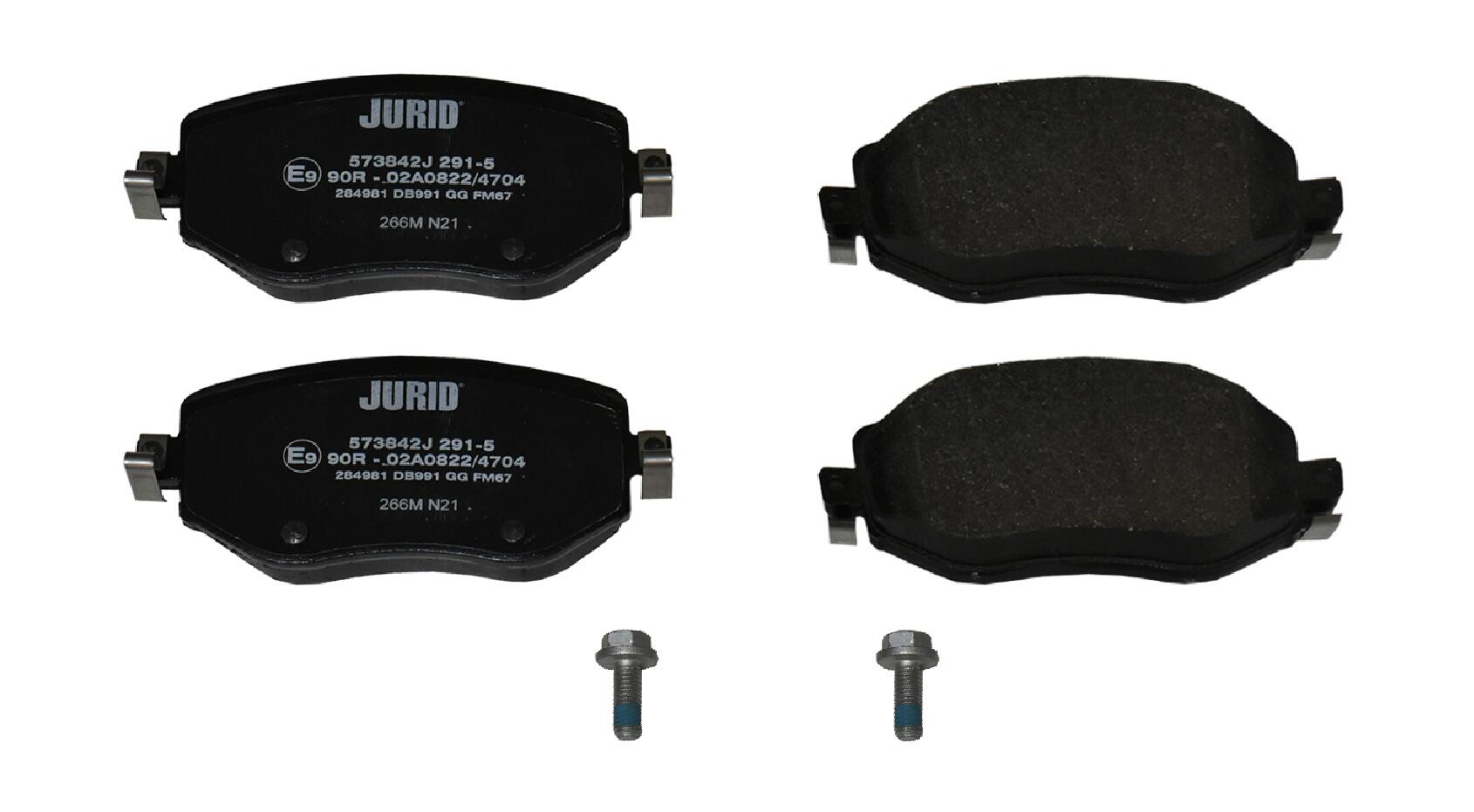 JURID Bremseklodser 573842j for RENAULT