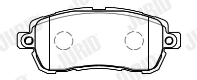 JURID Bremseklodser 573885j for FORD