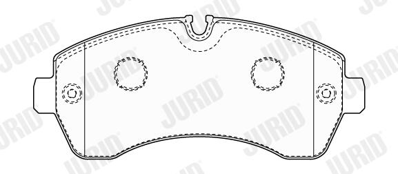 JURID Bremseklodser 573761j for MERCEDES-BENZ