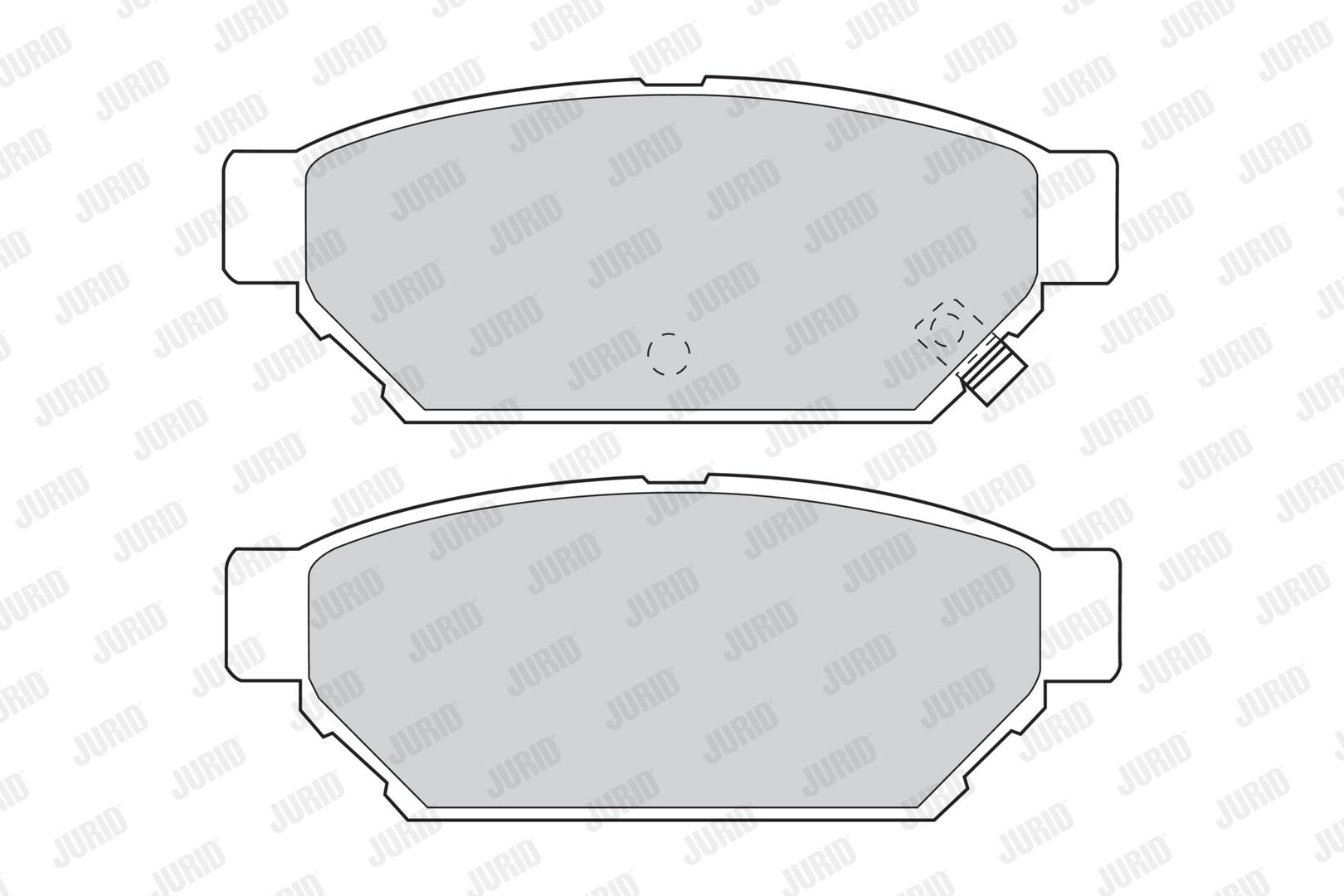 JURID Bremseklodser 571943j for MITSUBISHI PROTON